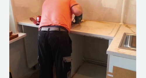 Сборка кухонного гарнитура. Домодедовская